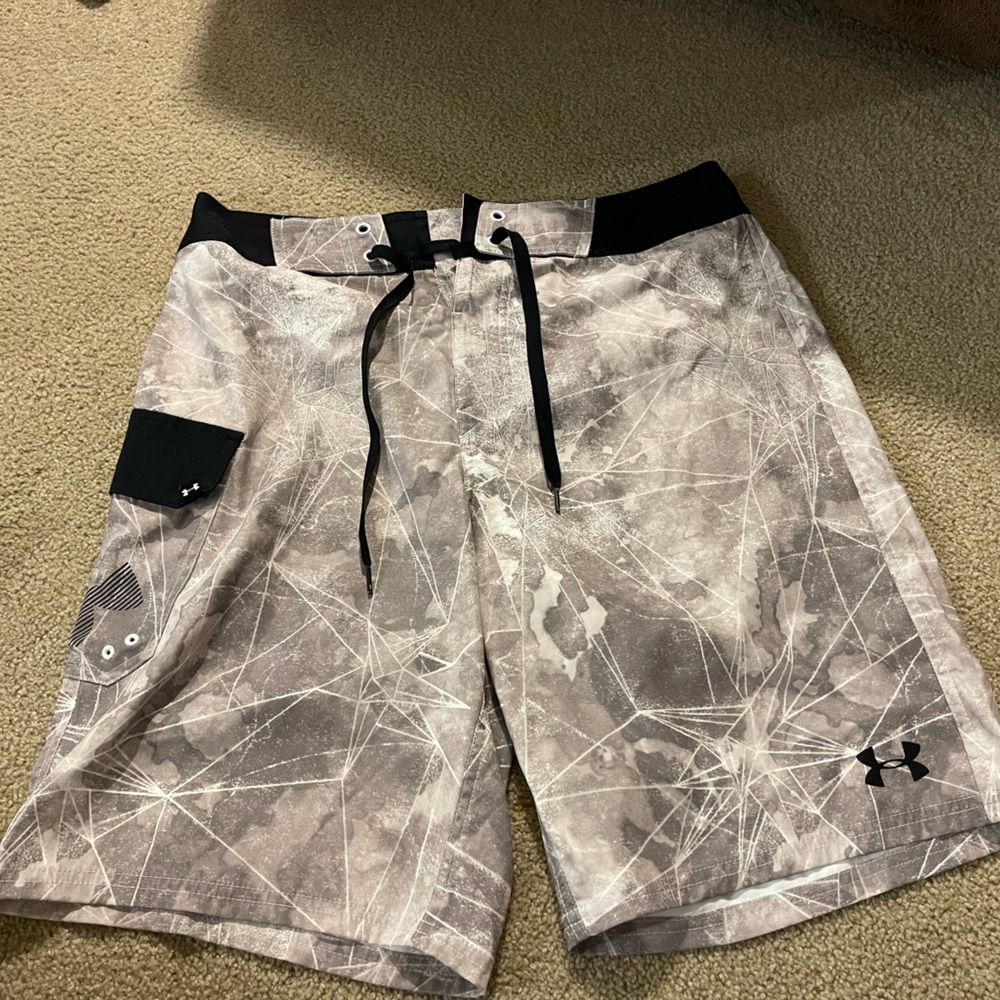 Under Armour Swim Suit, Waist 32, White